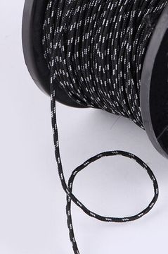 Линь SevenSub Dyneema (Дайнема 1,8 мм, в катушке 400 м, нагрузка 180 кг, черно-белый, цена за 1м)