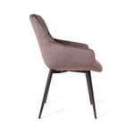 Стул Jordan, бархат пепельно-бежевый 25, опора конус