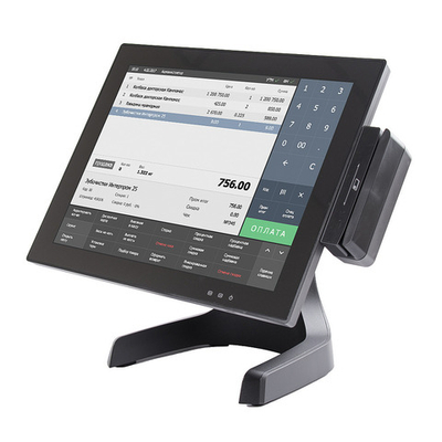 POS-моноблок POScenter POS400 (J4125, P-CAP, RAM 4Gb, SSD 128Gb, MSR) , без ОС