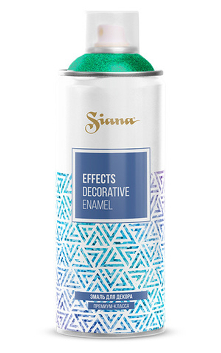 SIANA Effects  Аэрозольная эмаль для декора глиттер Таинственный нефрит 520мл