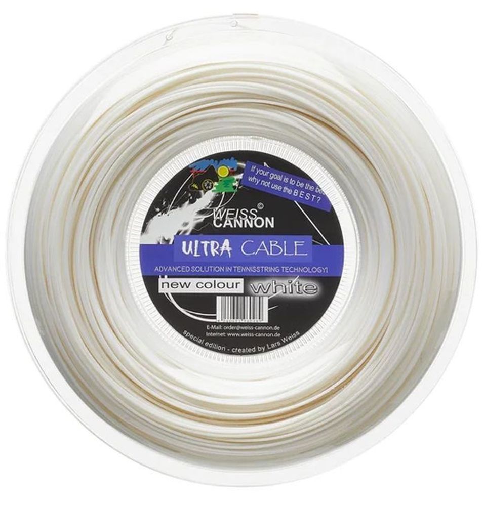 Теннисные струны Weiss Canon Ultra Cable (200 m) - white