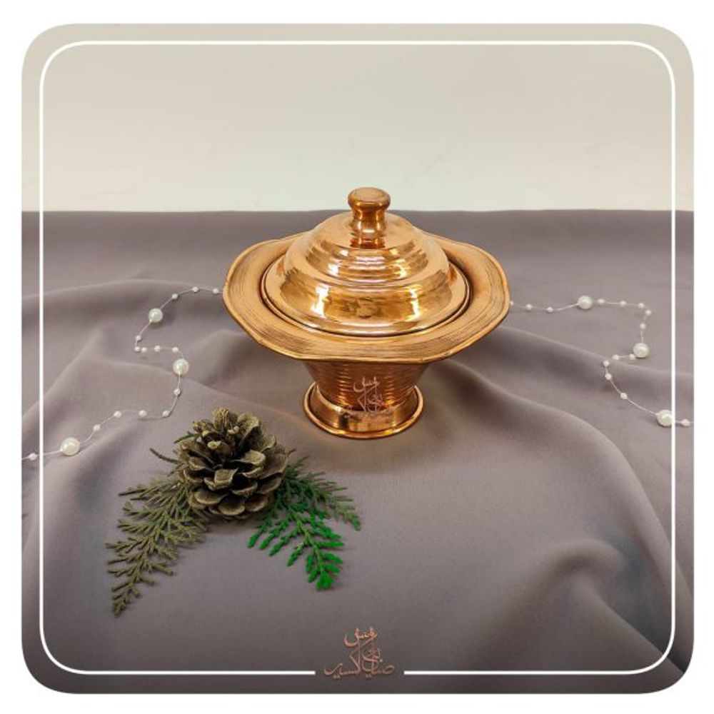 Медная конфетница с крышкой Exirmes 30220351 Иран