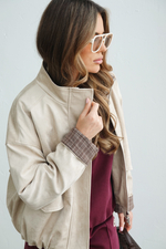 Куртка демисезонная из экозамши