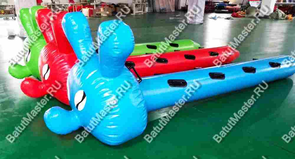 Надувная командная игра "Верхом на гусеницах", 6 мест