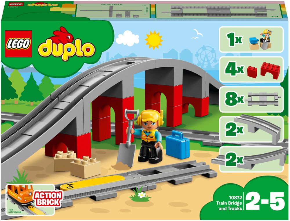 Конструктор LEGO DUPLO Town 10872 Железнодорожный мост