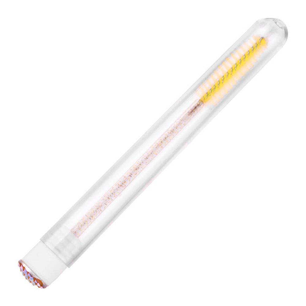 Щеточка для бровей и ресниц в колбе, 1 шт, цвет желтый