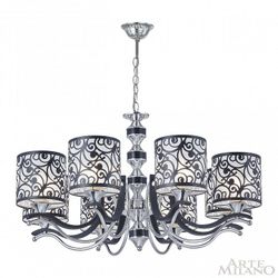 Подвесная люстра Arte Milano Florentia-4957 304957/8 Bk/Ni