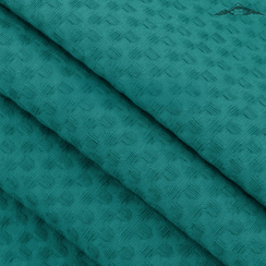 Вафельное полотно гладкокрашеное цв.Малахит | ш.150 см | 240 г/м² | хлопок-100%