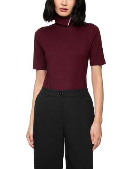 Marc Cain Футболка с декорированным воротом