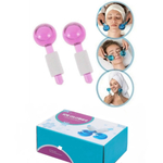 Массажер ледяной "ICE GLOVES" facial treatment, криосфера криомассажер для лица и тела с резиновой ручкой, 2шт комплект