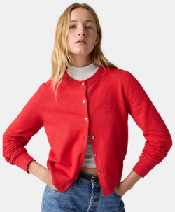 Кардиган женский LEVI'S TARA CREWNECK CARDI TRUE RED TRIBLEND