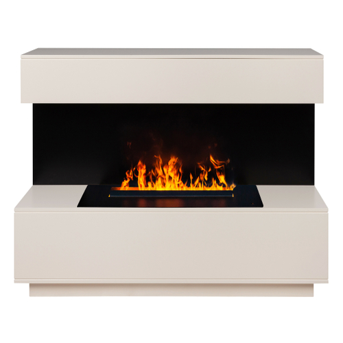 Каминокомплект Real Flame Modern CST630 WT-P614 с очагом 3D Cassette 630 Black Panel