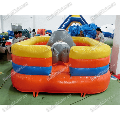 Коммерческий надувной батут "Кот на отдыхе"