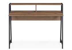 Письменный стол Аларо 115х60х93 дуб делано темный / черный матовый