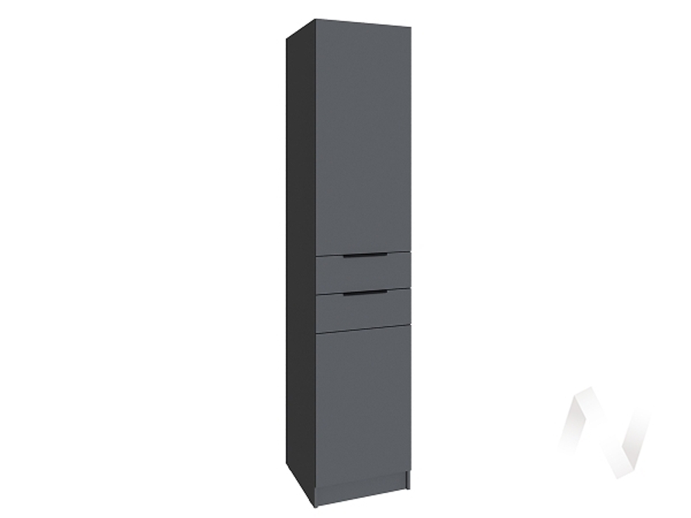 Шкаф Мадрид 0;5 с 2 ящ. (графит серый)