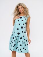 914 Сарафан "Горох/дымчато-голубой" SveTekst (Акция)