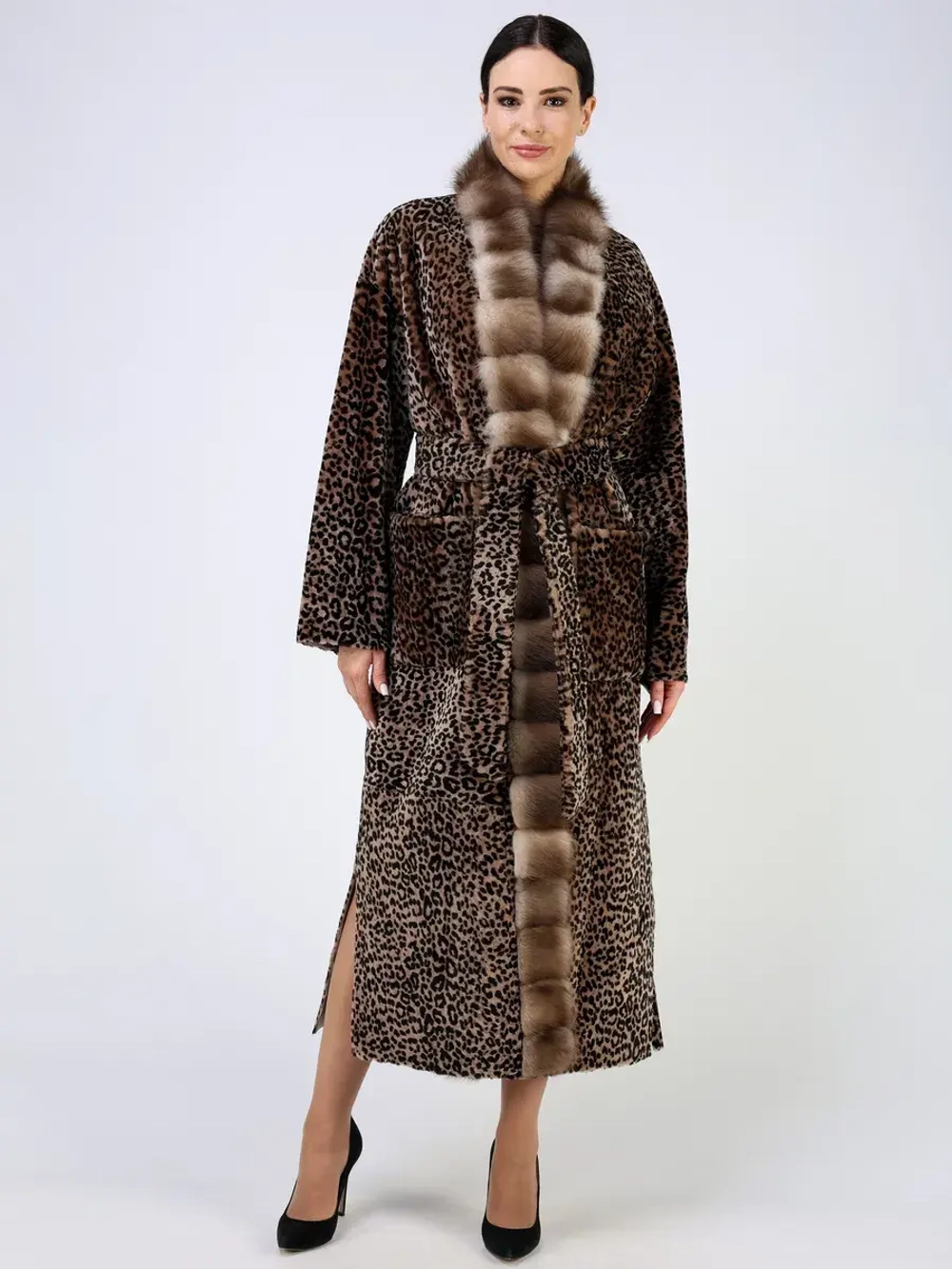 Шуба зимняя дубленка натуральная