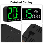 Часы настенные LED MIRROR GH0707 Green&White