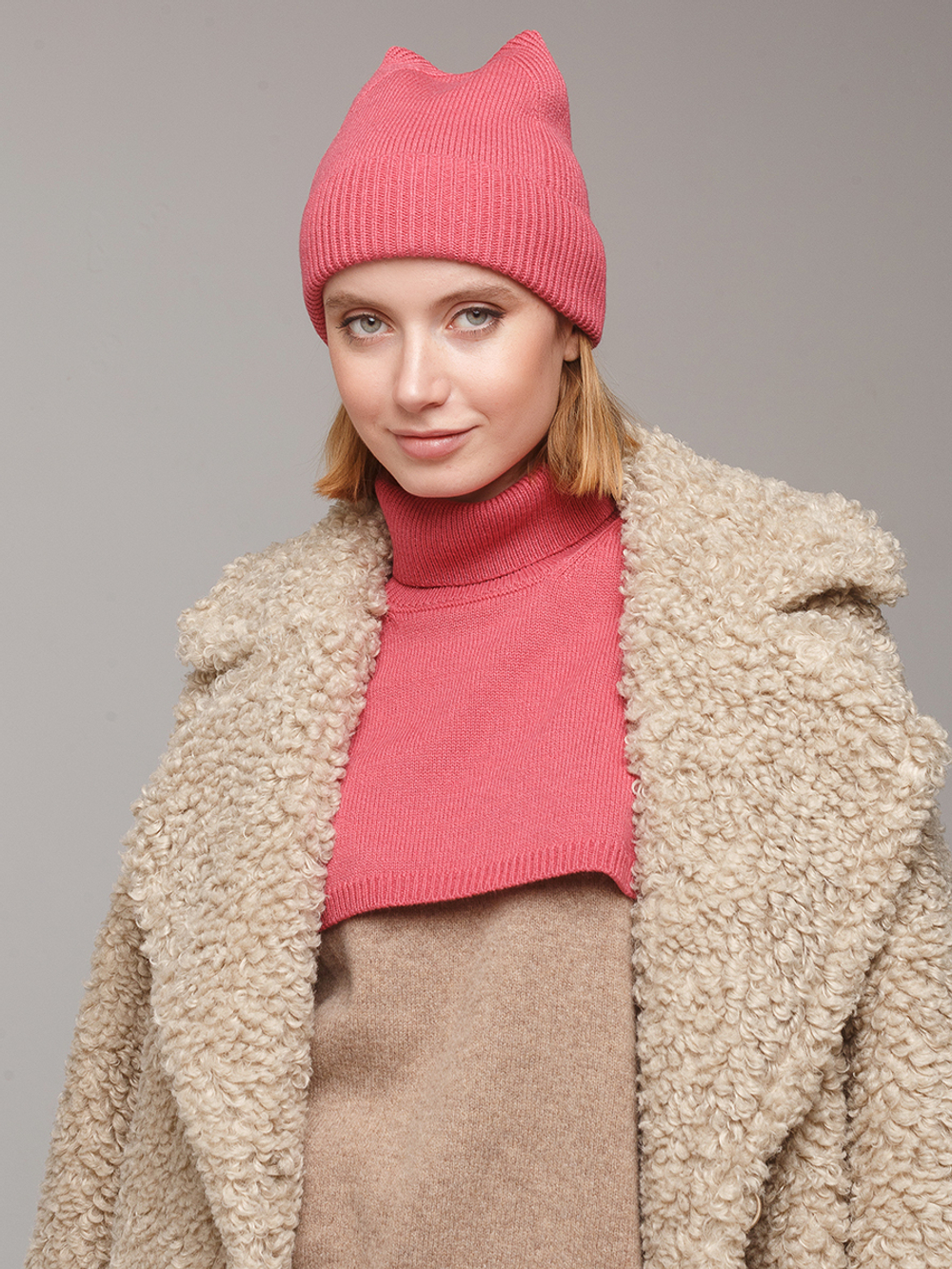 Манишка женская брусника