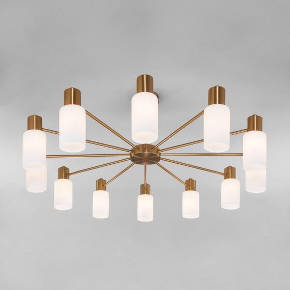 Потолочная люстра Eurosvet Vegga 70160/12 латунь Smart