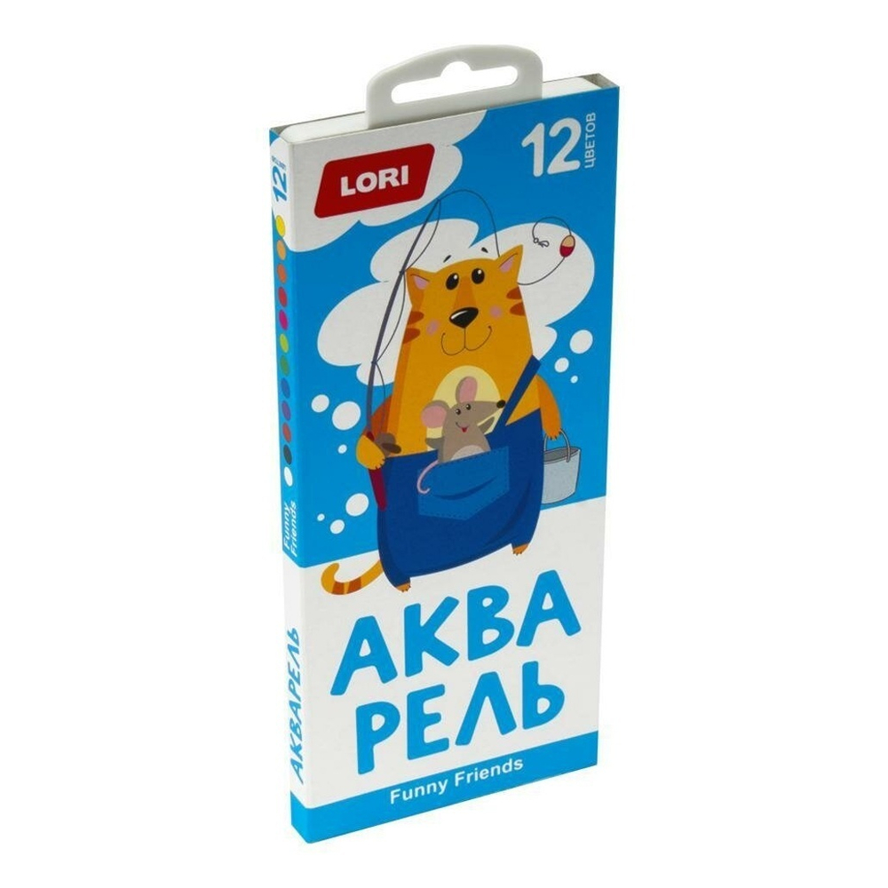 Акварель "Funny Friends" 12цв.без кисти (Lori)