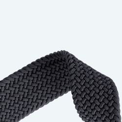 Эластичный ремешок черного цвета (Midnight) от Dux Ducis для смарт часов Samsung Watch Ultra 47MM, серия Strap (Mixture Pro Series)