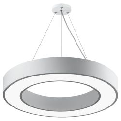 Светильник LED ЭРА Geometria SPO-134-W-40K-056 Ring 56Вт 4000К 4200Лм IP40 800*80 белый подвесной драйвер внутри | Декоративные светильники Geometria