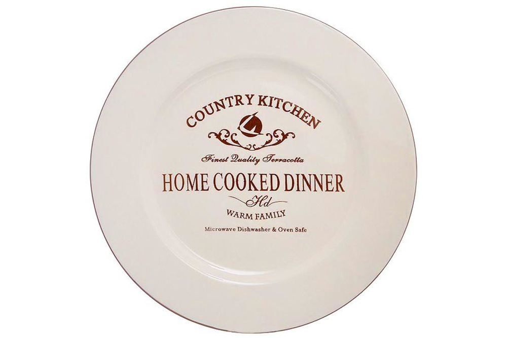 Обеденная тарелка Кухня в стиле Кантри Terracotta