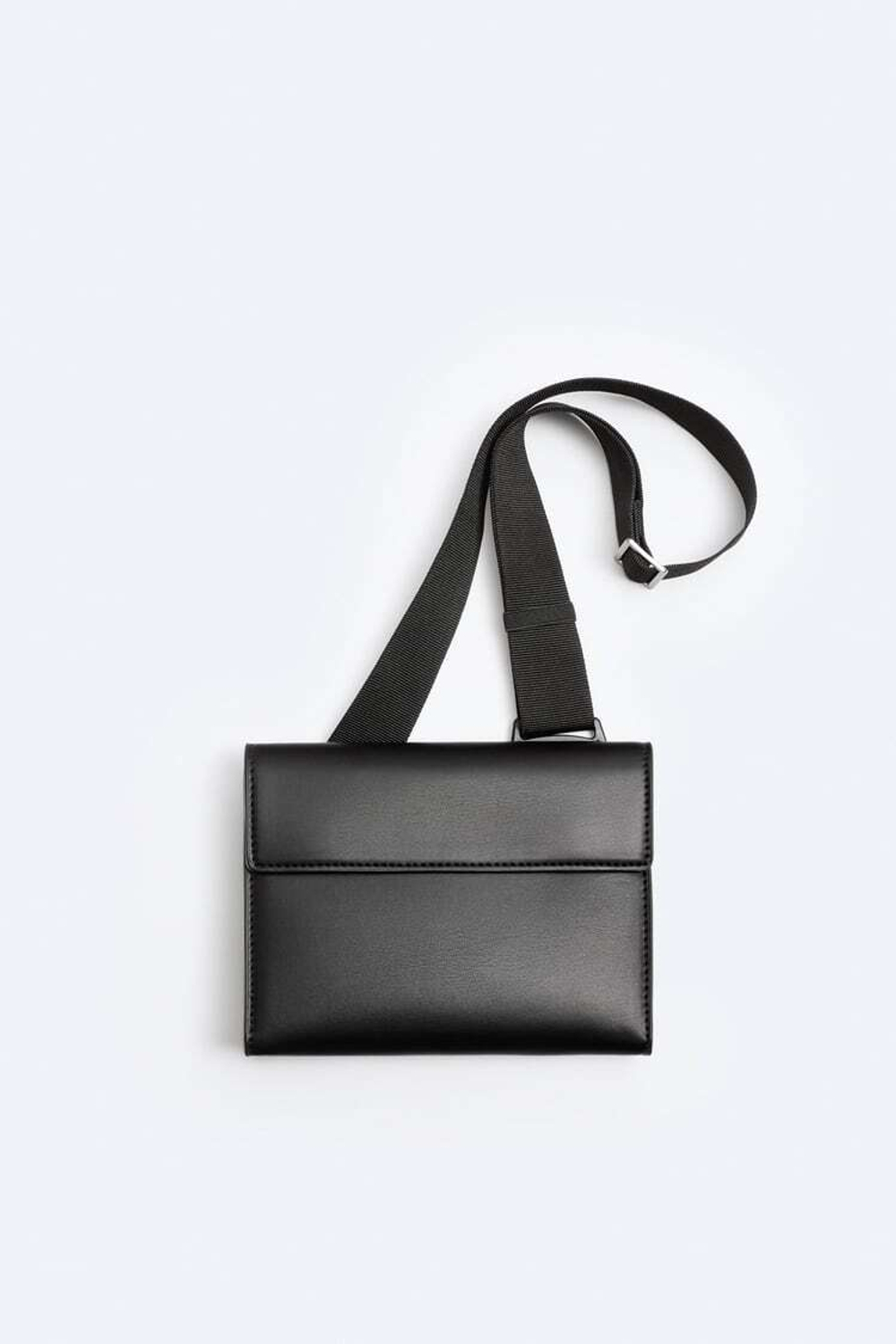 ZARA МИНИ-СУМКА С ПЛЕЧЕВЫМ РЕМНЕМ, ЧЕРНЫЙ