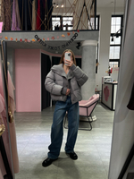 Пуховик Knitty серый