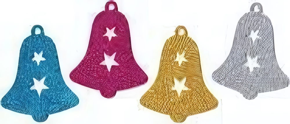 Наклейки для украшения коробки Колокольчики