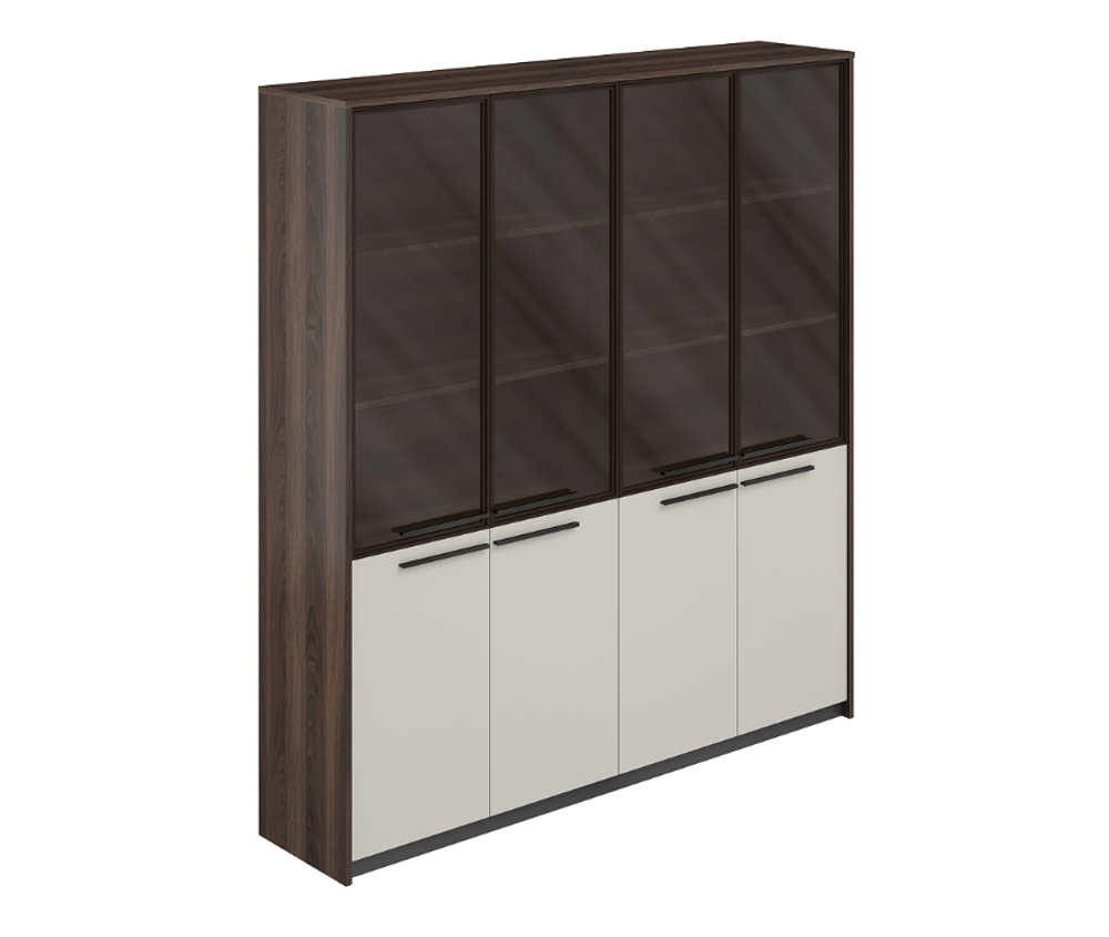 Шкаф высокий комбинированный со стеклом RF.507.DA.CHBZ.PG REEF (РИФФ)