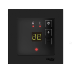 Терморегулятор ЭргоЛайт ТР-09 программируемый для теплого пола встроенный для Атлас Дизайн черный 37774