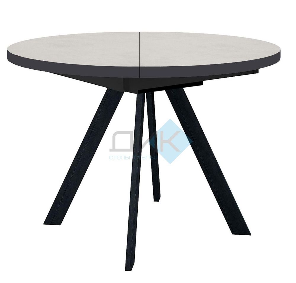 Стол DikLine RD100 опоры чёрные