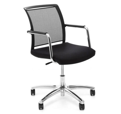 MAGNA/G Кресло,5-луч, колеса ЧЕРНЫЙ Т/ХРОМ