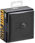 FORTE&PIANO Розетка двойная TV+RJ45 кат.6 FP137M металл черный IEK