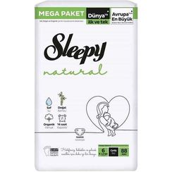 Uşaq bezi \ Подгузники \ Diapers Sleepy Natural Junior Extra 6, 88 ədəd