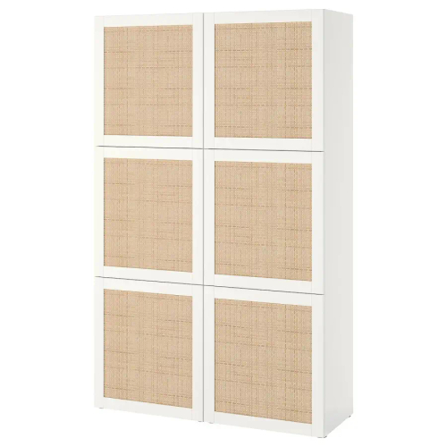 Комбинация для хранения - BESTÅ/ BESTА IKEA/ БЕСТА/БЕСТО ИКЕА, 193х120 см, белый/под беленый дуб