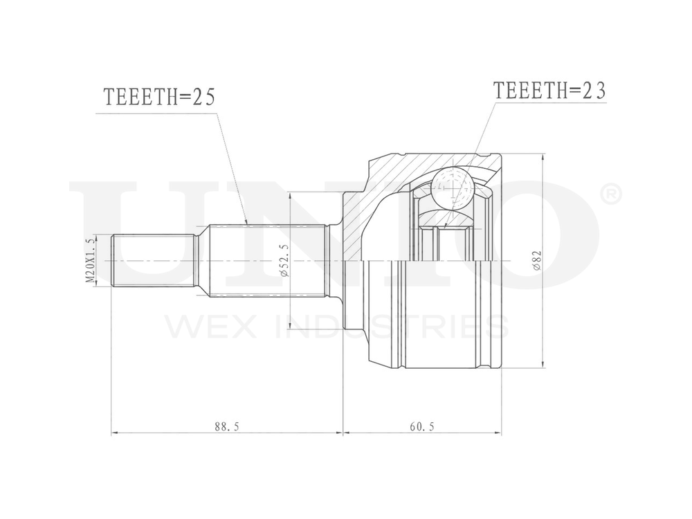 ШРУС внешний UNIO CVJ-20141