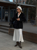 Парка из хлопка черный