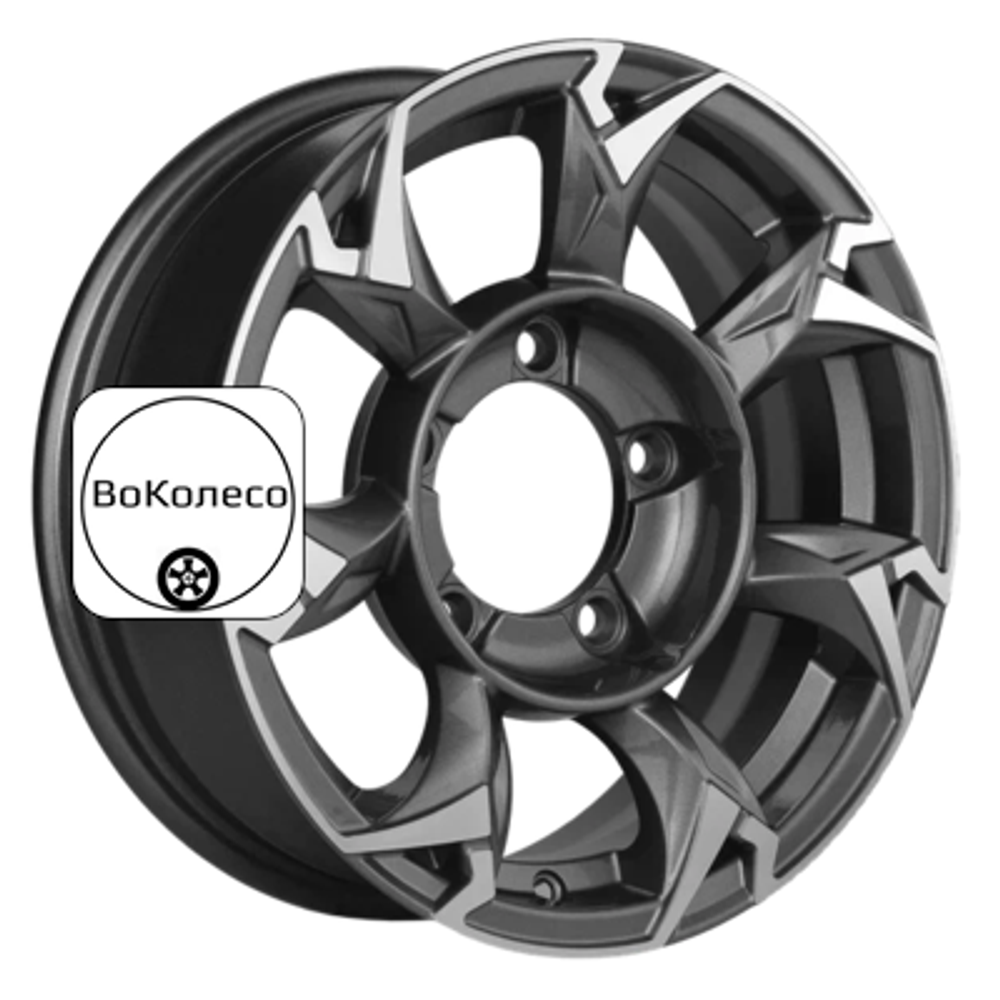 5,5x15/5x139,7 ET5 D98,5 KHW1505 (Lada NIVA 4x4) Gray-FP Khomen Wheels