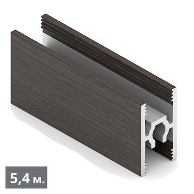 СТАНДАРТ Рамка средняя двери - центральный ригель (5,40 м) венге темный (ПВХ) (AS0640) Aristo (Под З