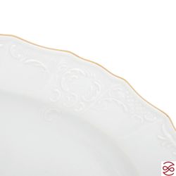 Блюдо овальное Bernadotte Белый узор 36 см