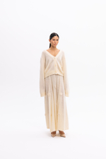 Молочный кардиган из мохера