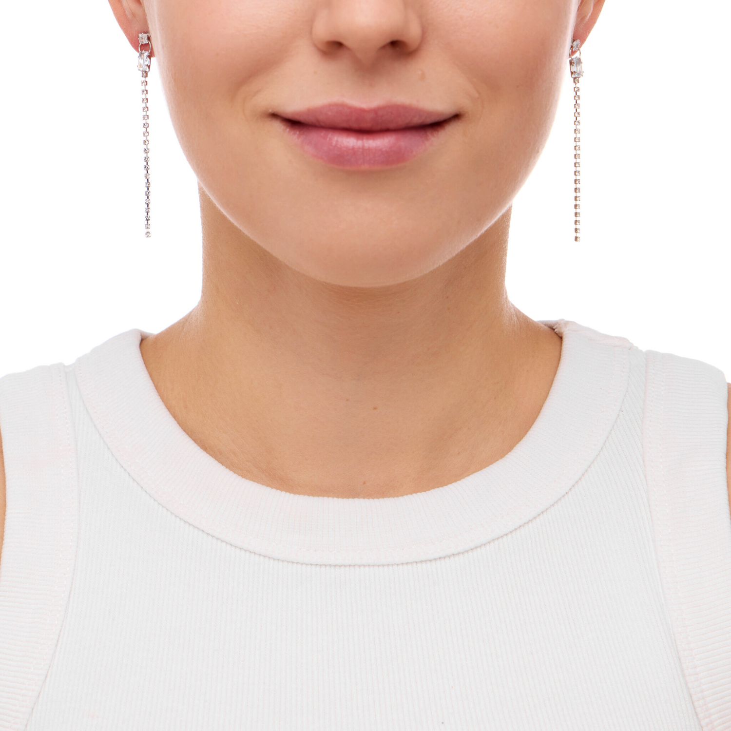 Серьги Poussettes With Baguette