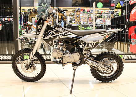 Питбайк Regulmoto FIVE YX125EA (полуавтомат КПП) (серый/черный) 17/14