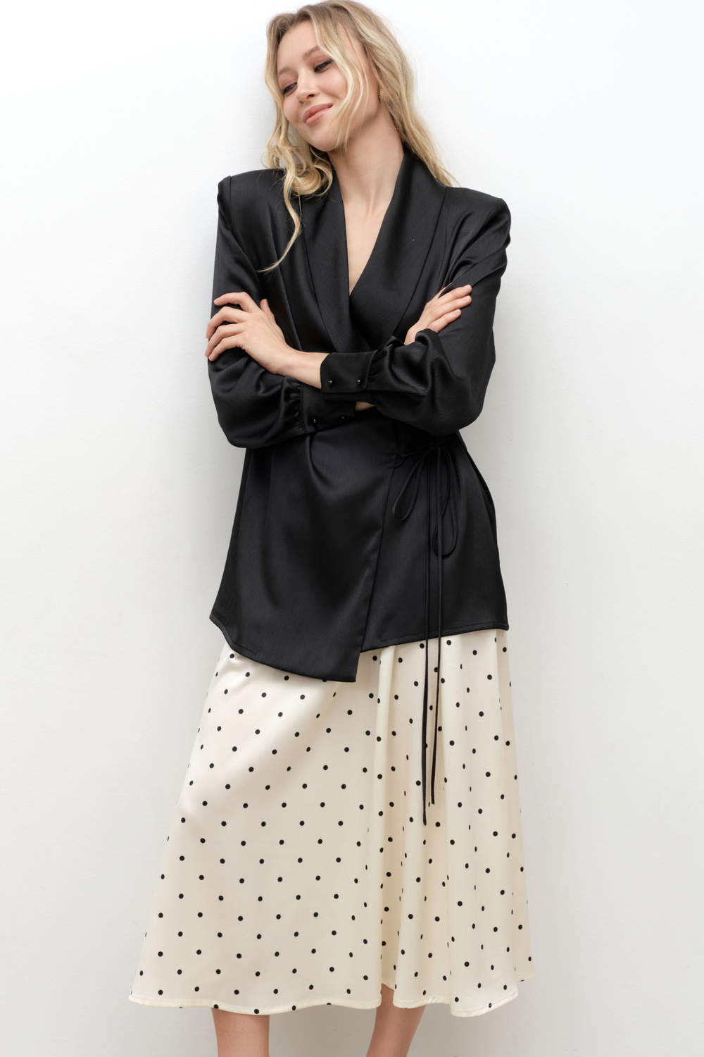 Блуза пижамная с подплечниками