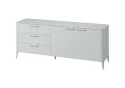 Тумба Type oak 3 ящика 2 двери L (светло-серый)