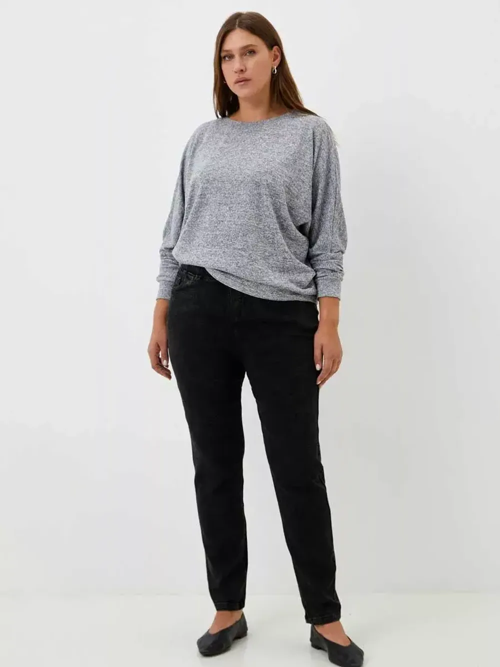 Джеггинсы утепленные больших размеров