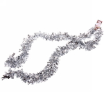 Мишура 2 м 9 см «Яркая змейка», Серебро